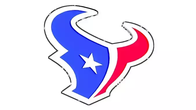 Texans NFL logo head only 3D model