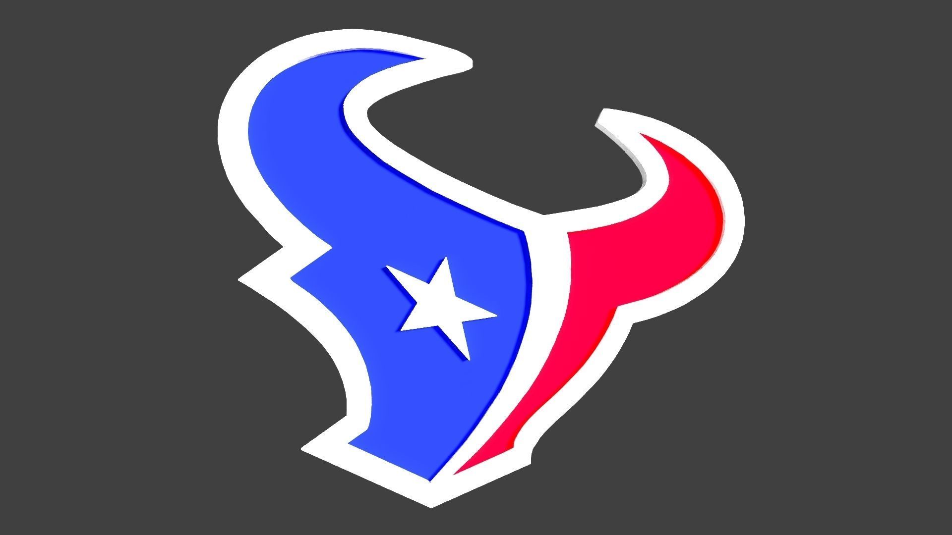 Texans NFL logo head only 3D model_1