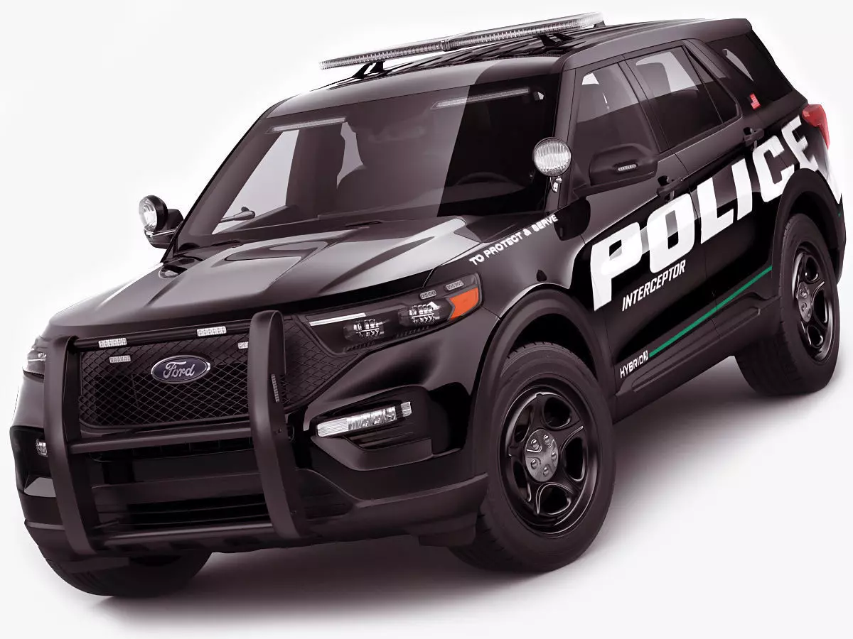 Explorer 2020 Police Interceptor 3D model_0