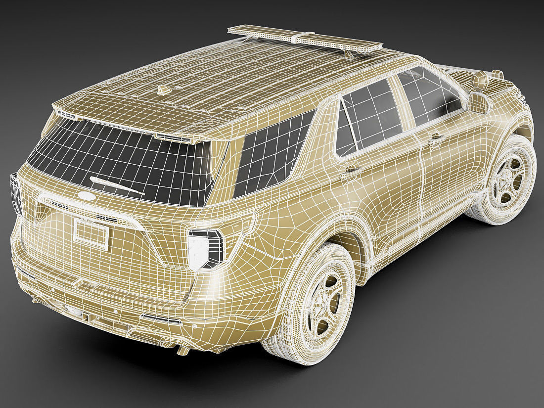 Explorer 2020 Police Interceptor 3D model_21