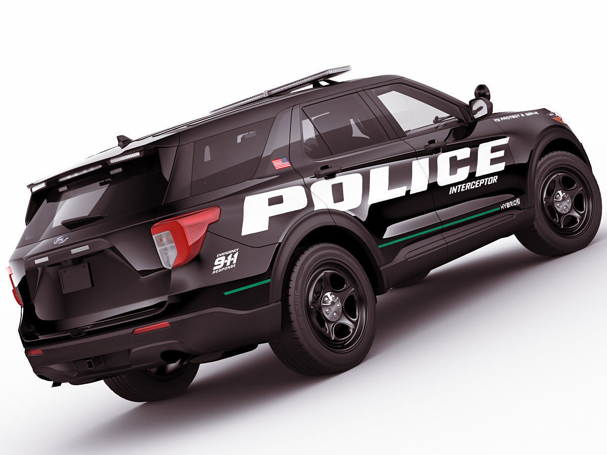 Explorer 2020 Police Interceptor 3D model_8
