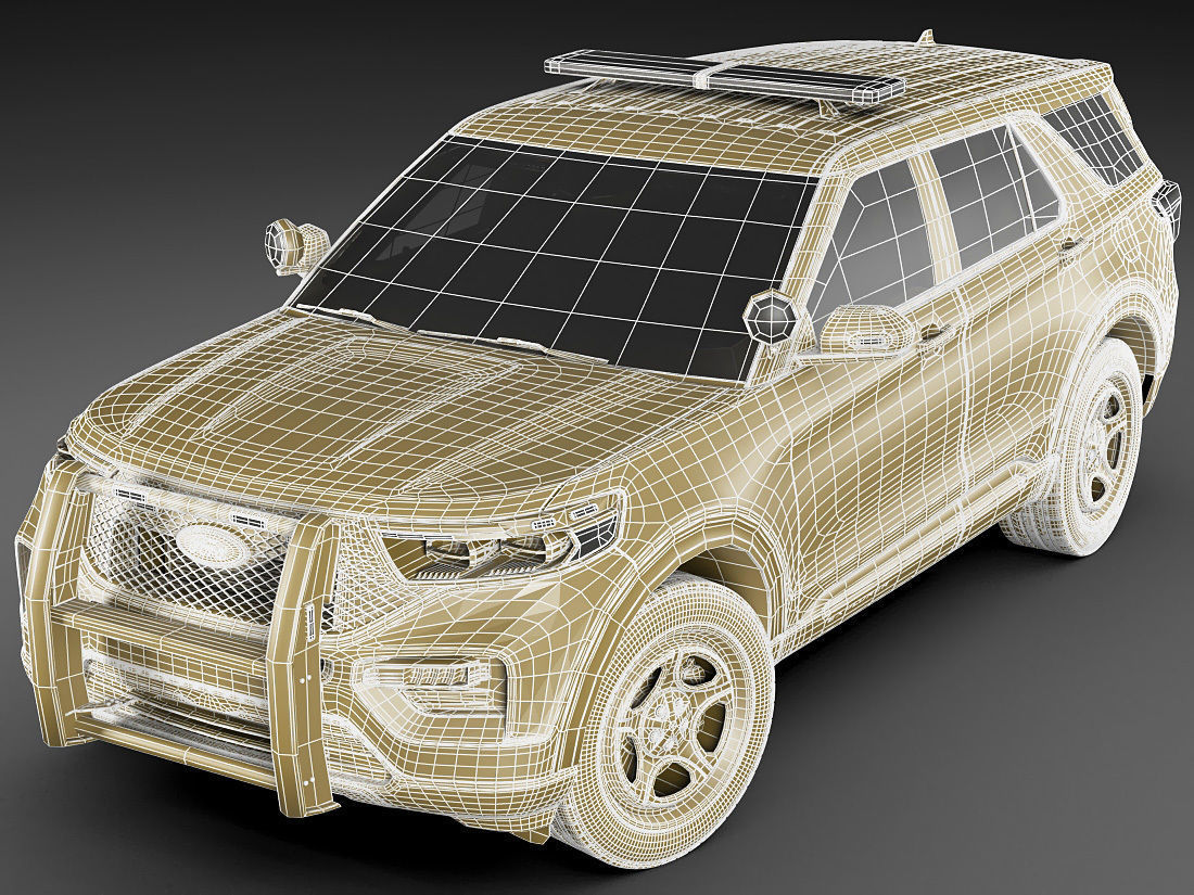 Explorer 2020 Police Interceptor 3D model_20