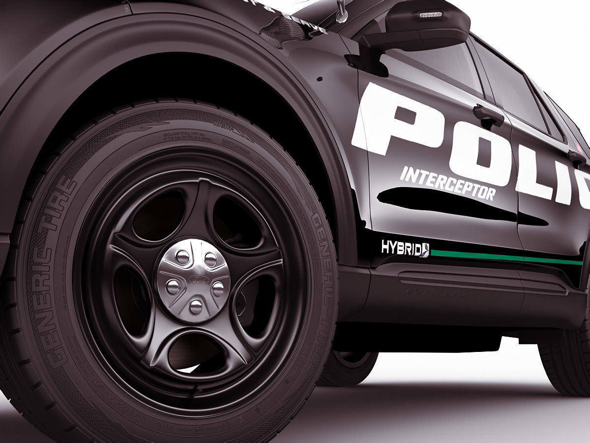 Explorer 2020 Police Interceptor 3D model_9
