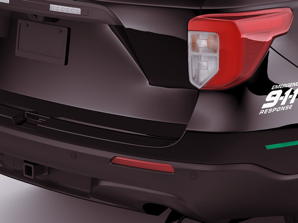 Explorer 2020 Police Interceptor 3D model_4