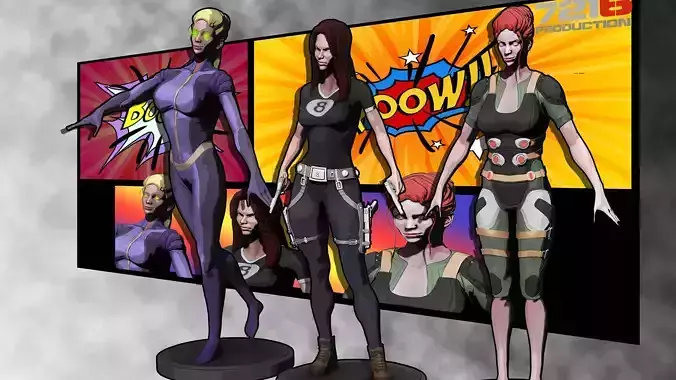 Comic style SHADER for ZBrush Texture