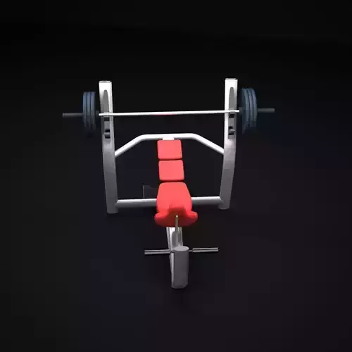 Bench Inclined 3D model