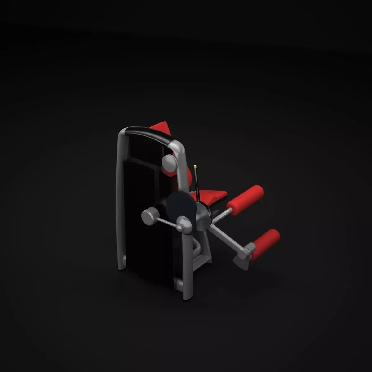 Leg Curl Machine 3D model_0