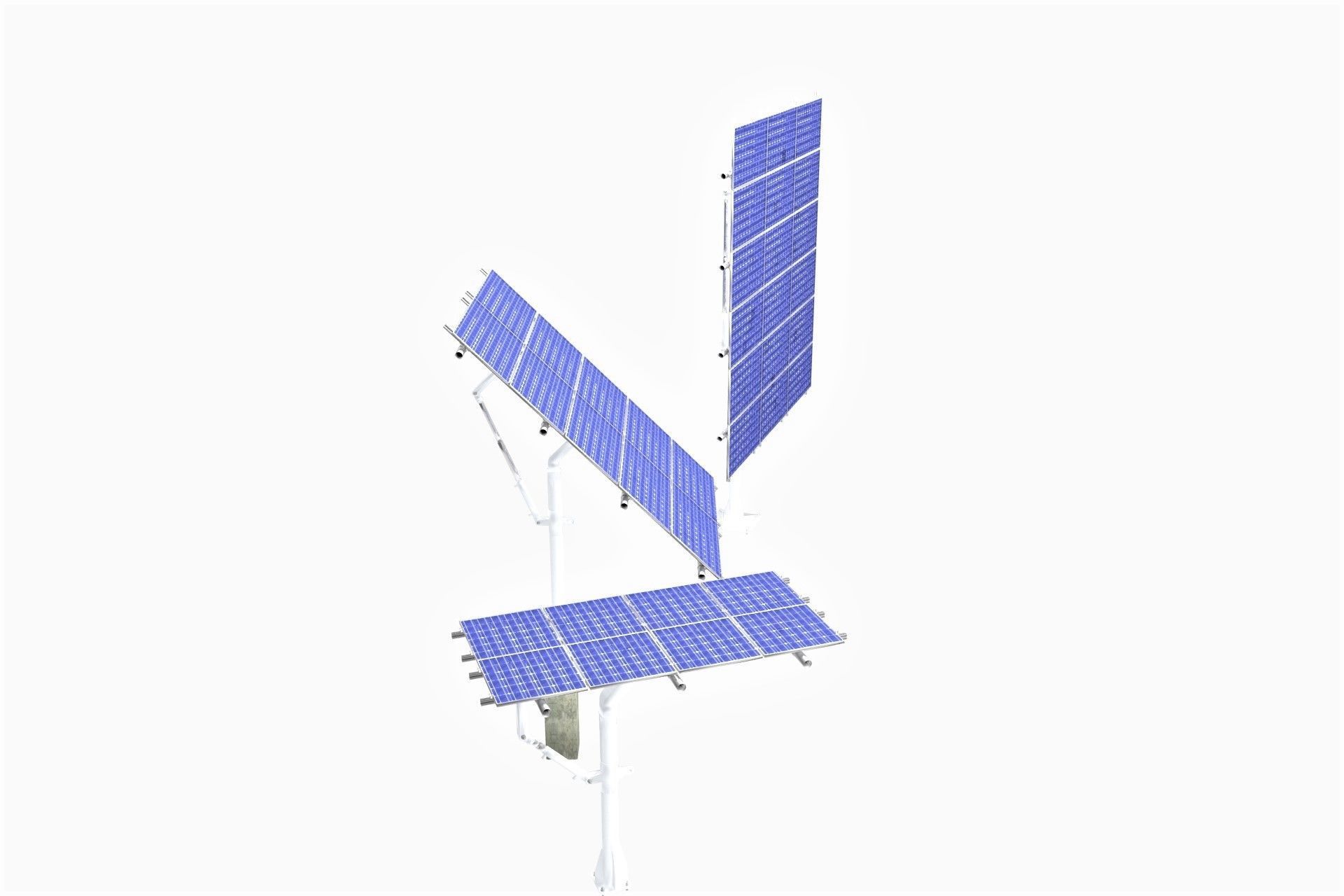 All-In-One Adjustable Mounted Solar Module Array 3D model_31