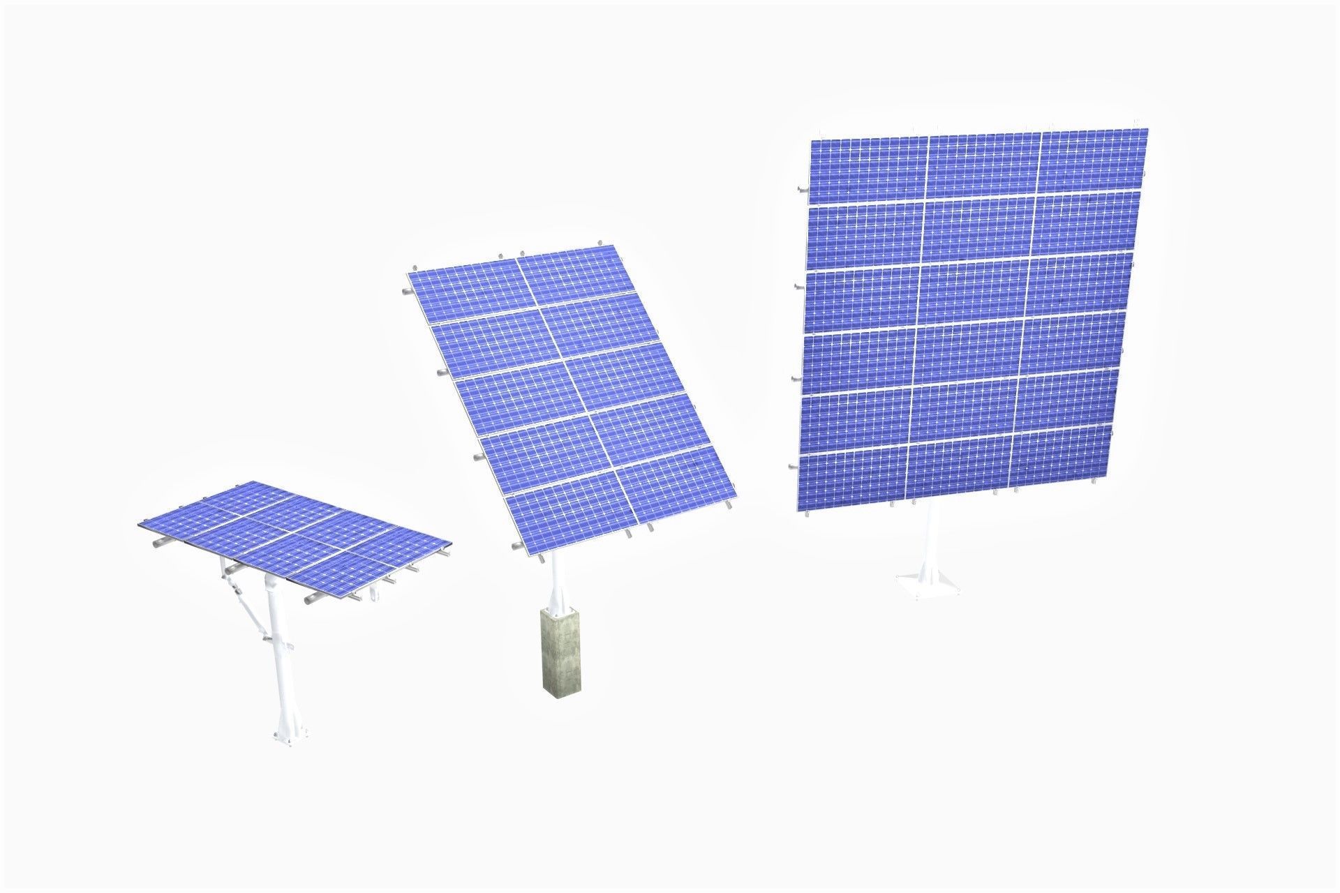 All-In-One Adjustable Mounted Solar Module Array 3D model_34