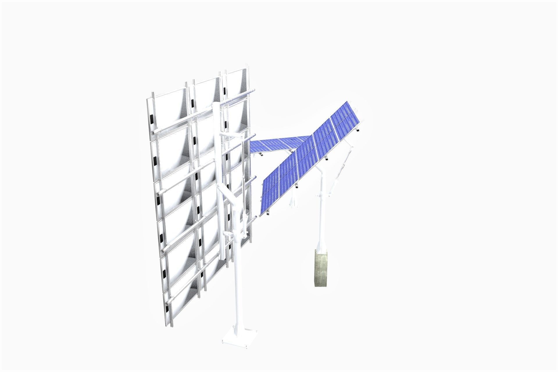 All-In-One Adjustable Mounted Solar Module Array 3D model_23