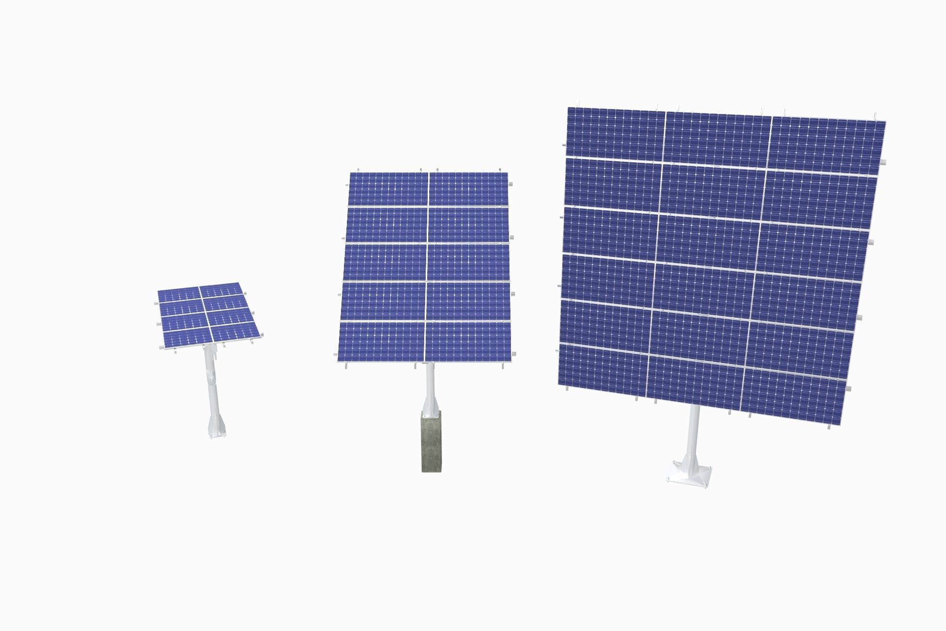 All-In-One Adjustable Mounted Solar Module Array 3D model_59