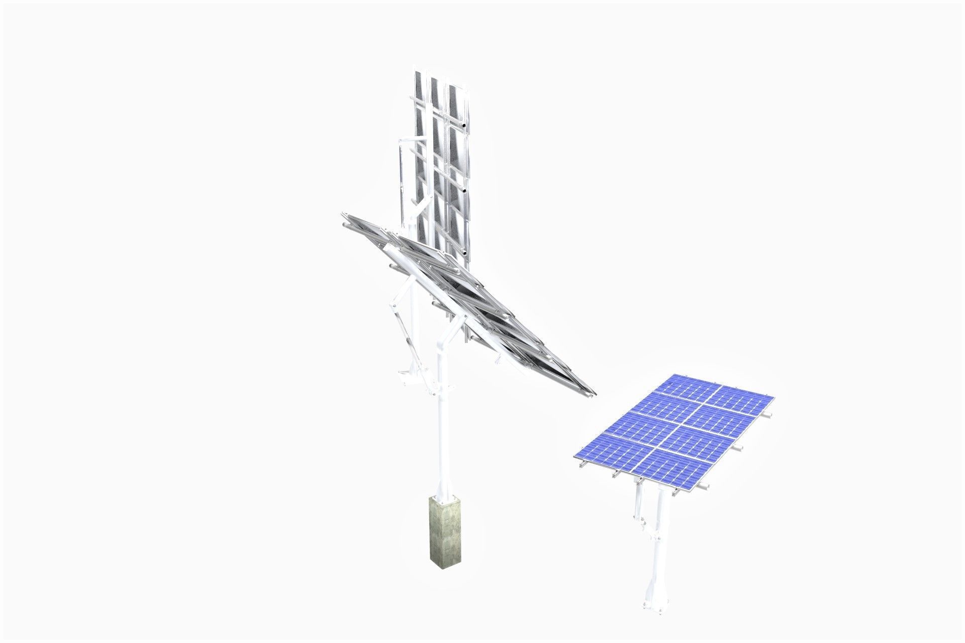 All-In-One Adjustable Mounted Solar Module Array 3D model_29