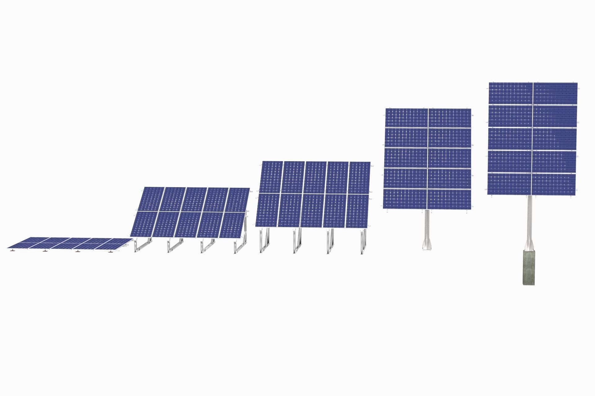All-In-One Adjustable Mounted Solar Module Array 3D model_37