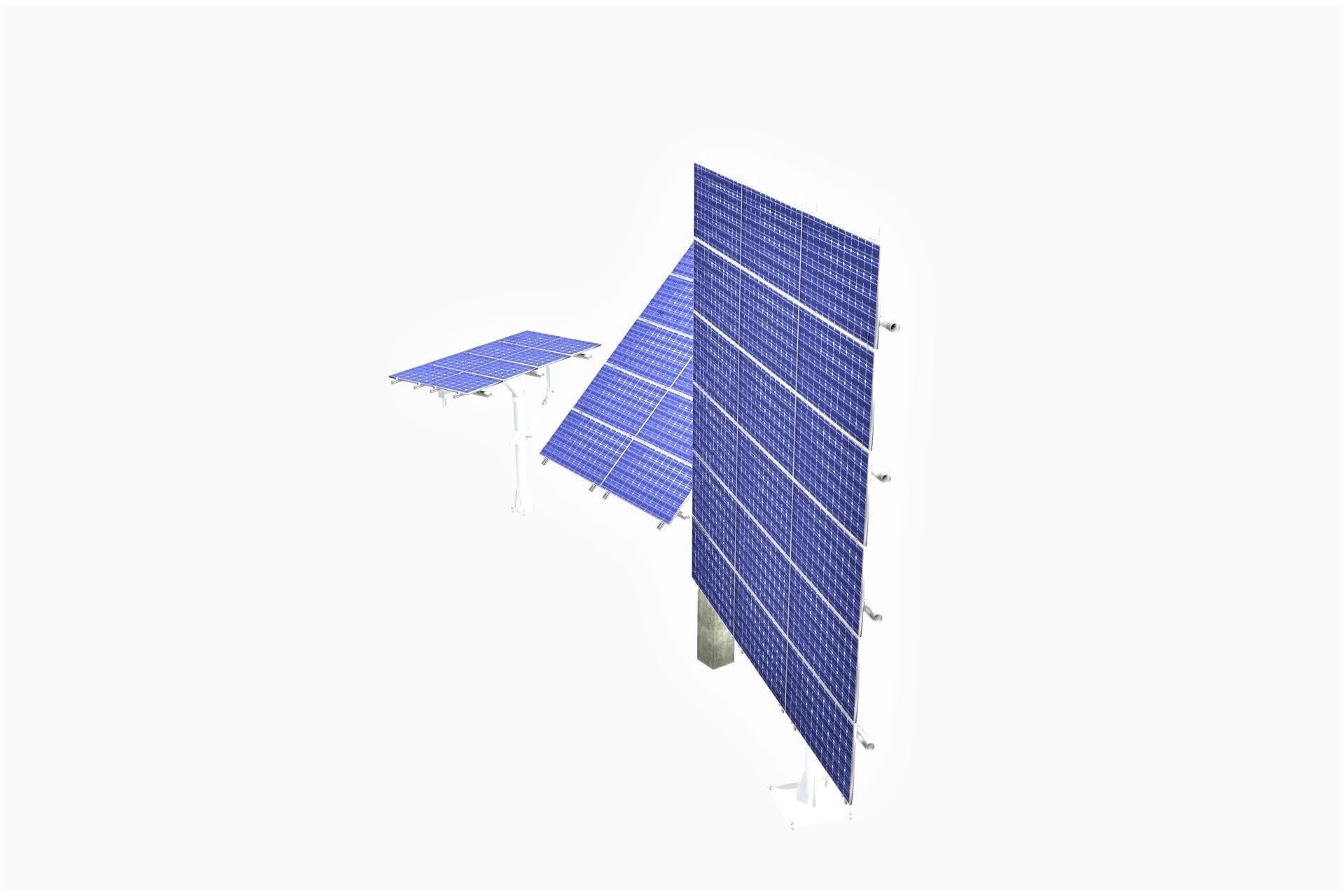 All-In-One Adjustable Mounted Solar Module Array 3D model_21