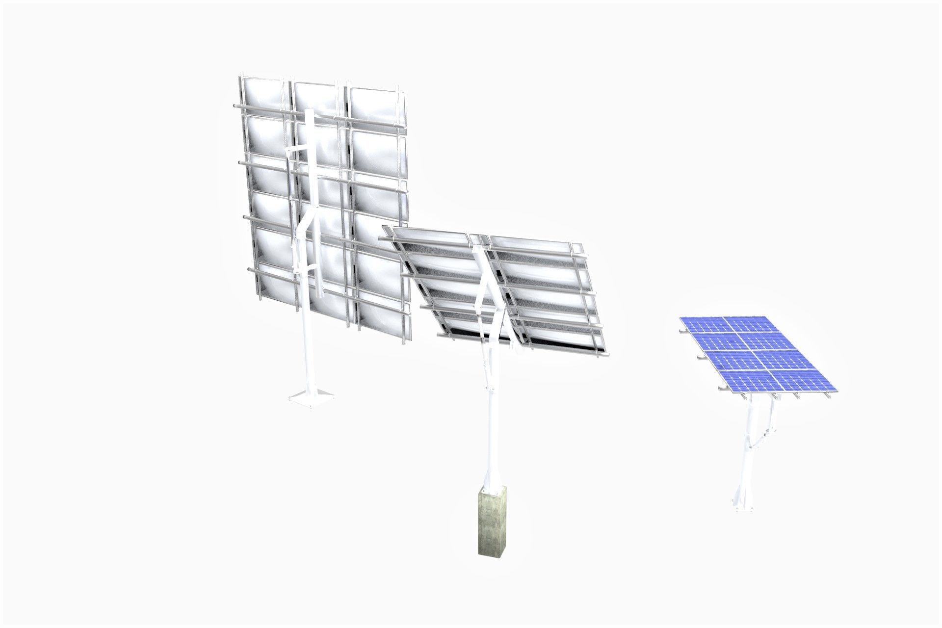 All-In-One Adjustable Mounted Solar Module Array 3D model_17