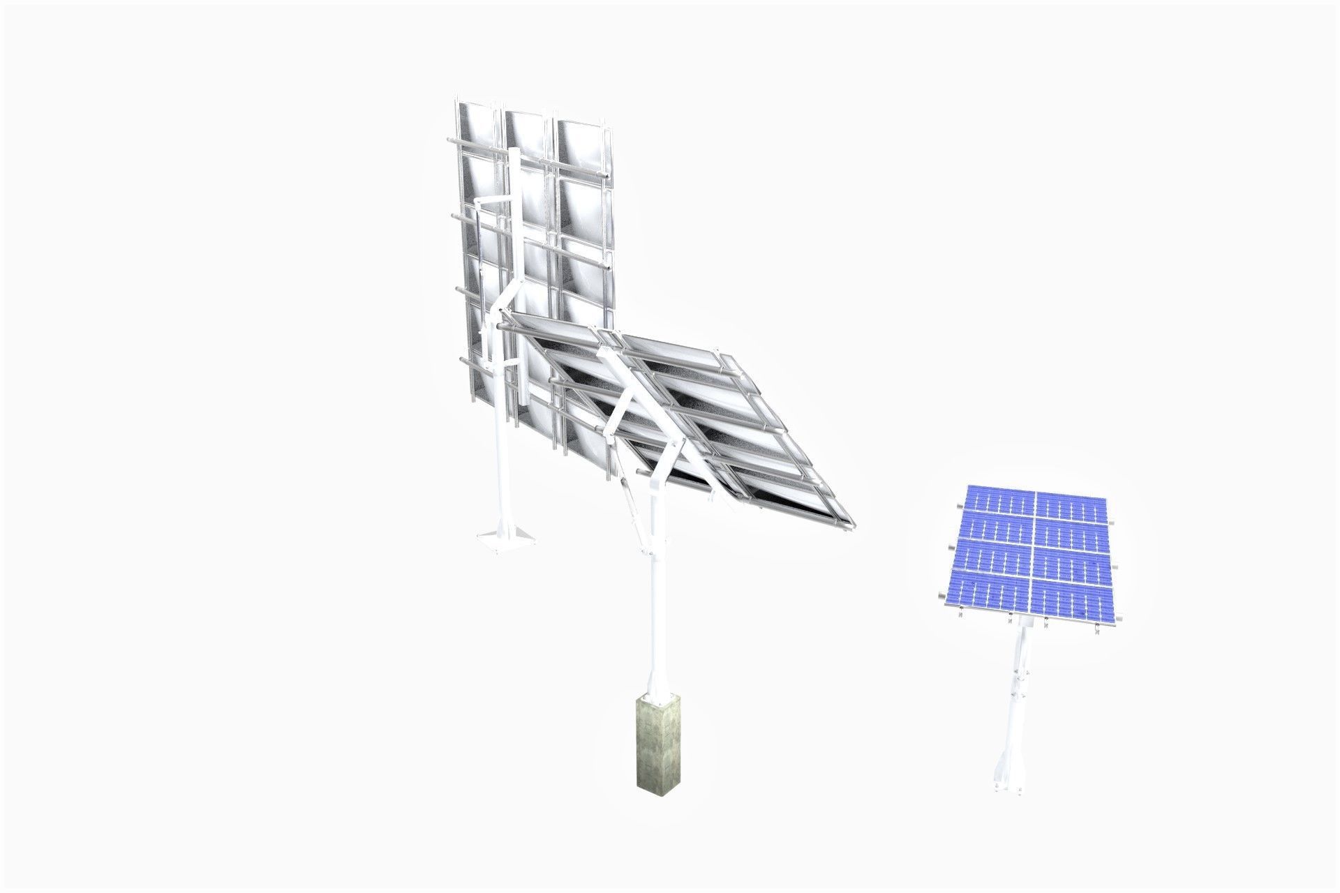 All-In-One Adjustable Mounted Solar Module Array 3D model_28