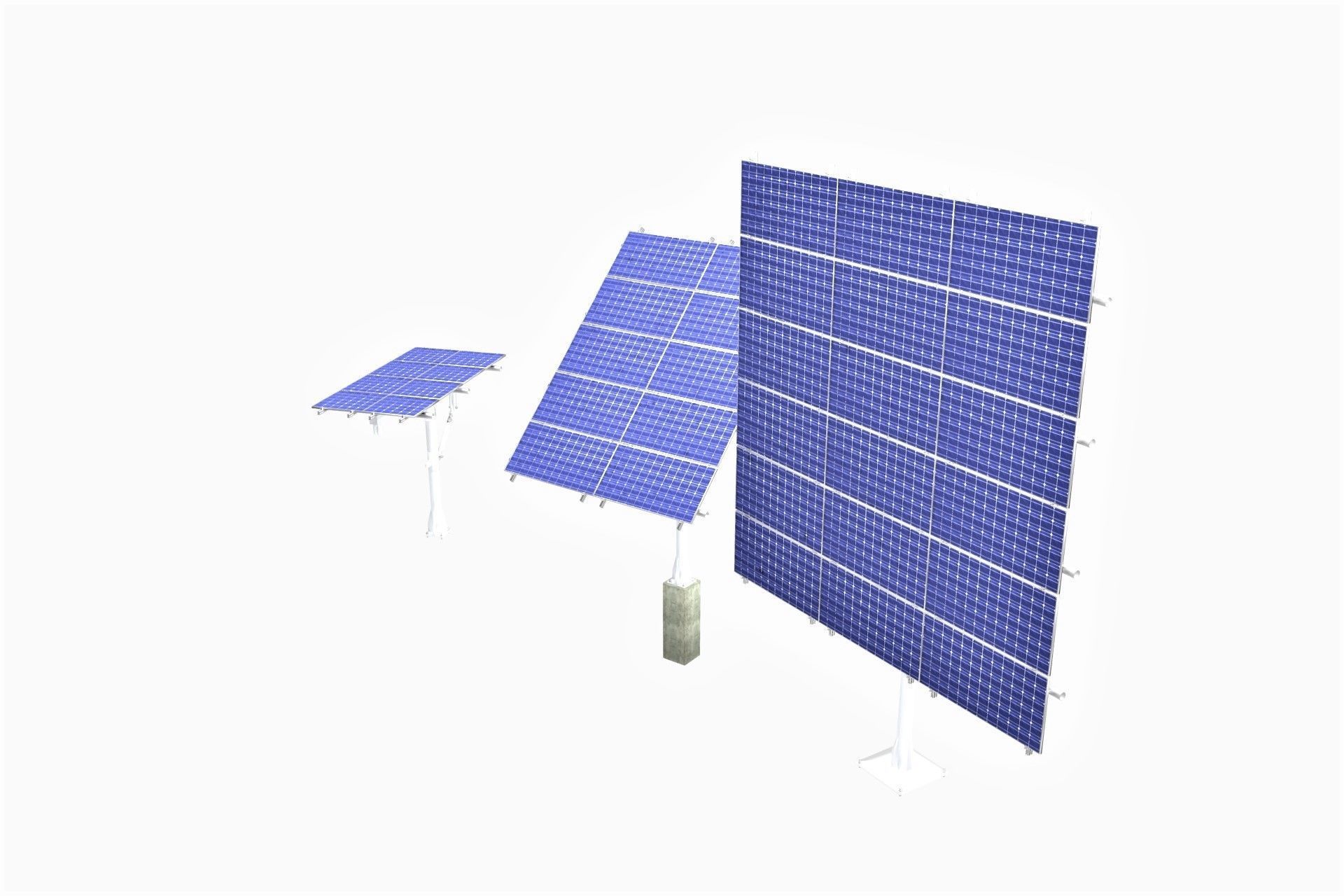 All-In-One Adjustable Mounted Solar Module Array 3D model_20