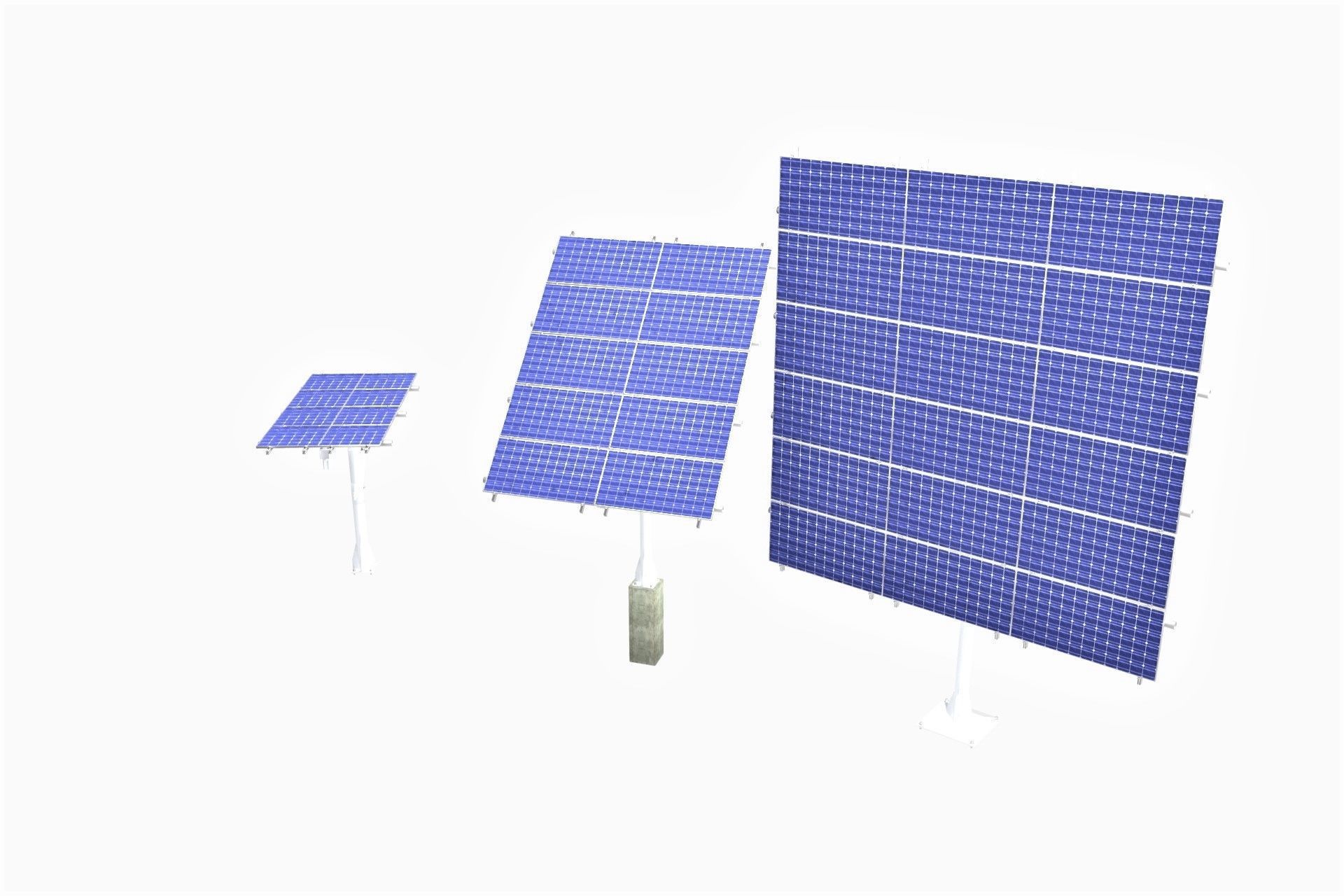 All-In-One Adjustable Mounted Solar Module Array 3D model_19