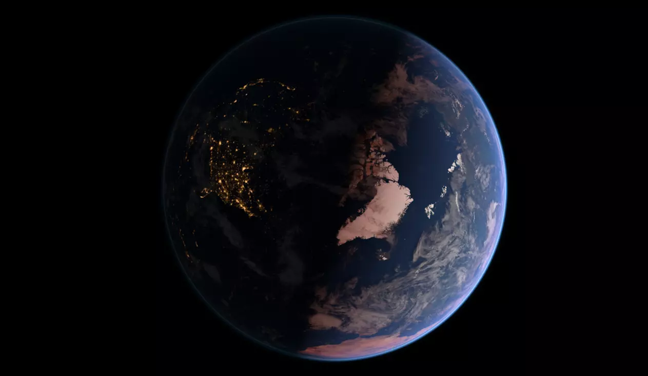 Earth 32K Photorealistic Globe with Clouds Atmosphere 3D model