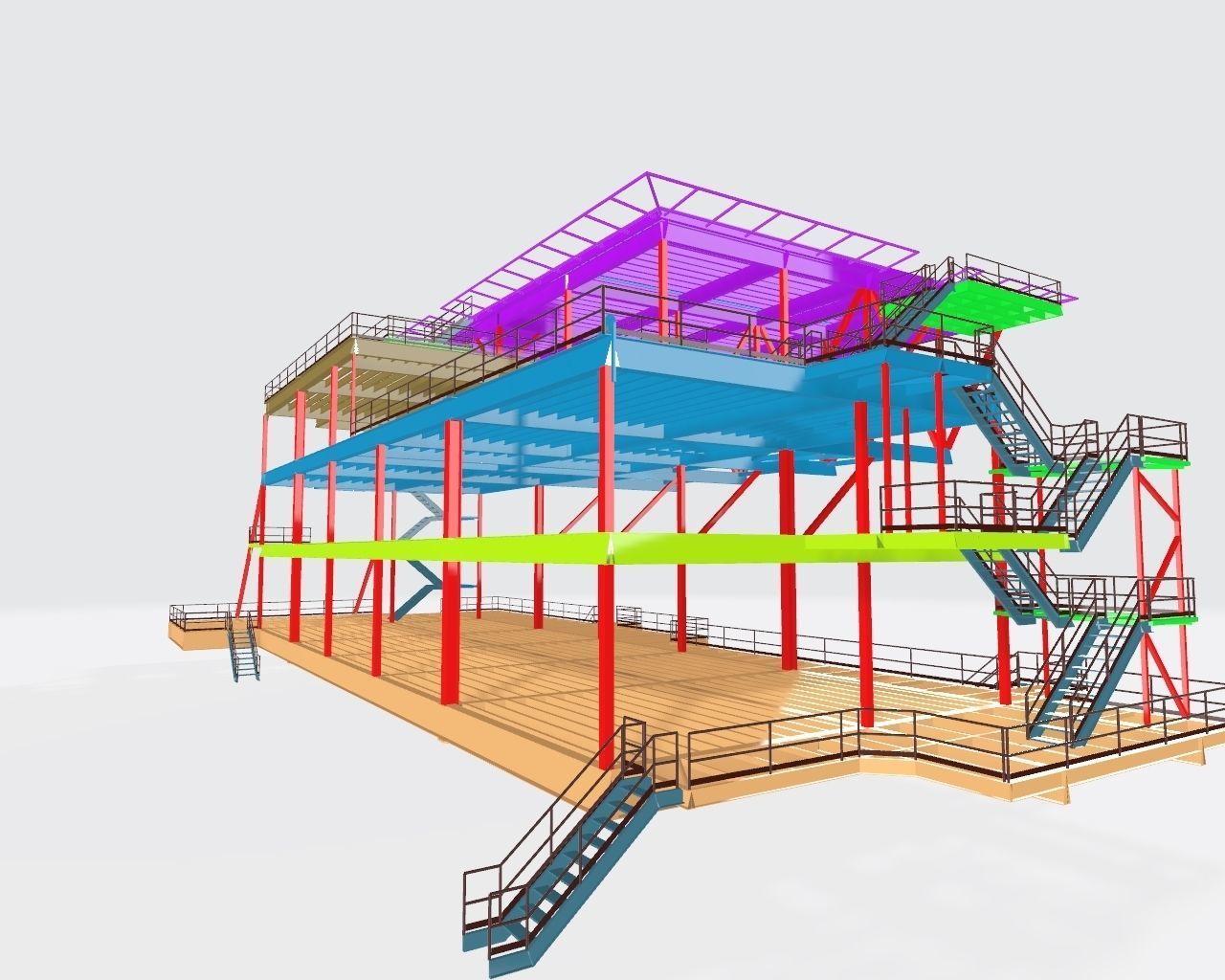 Platform pack 3d model 3D model_10