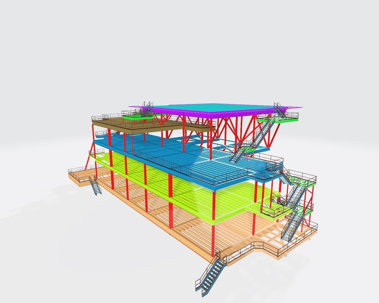 Platform pack 3d model 3D model_11