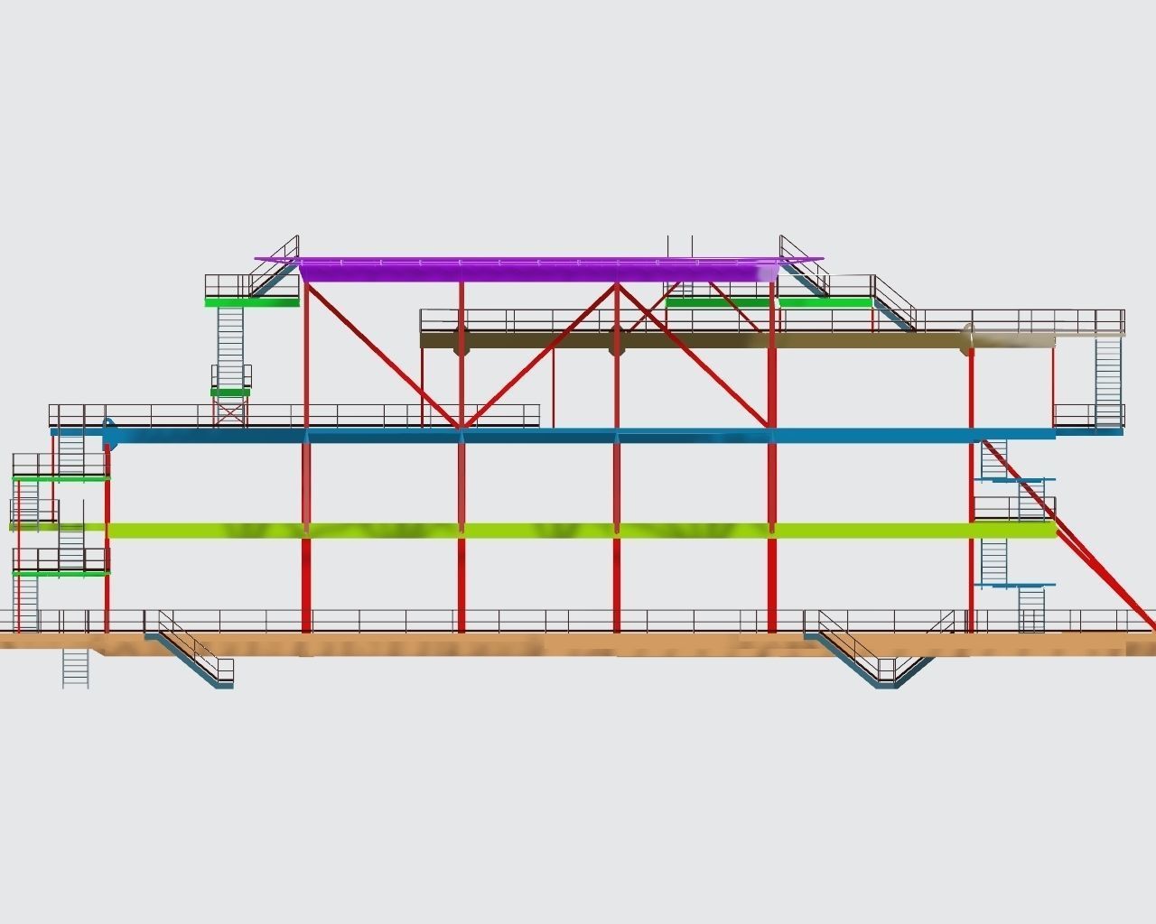 Platform pack 3d model 3D model_9