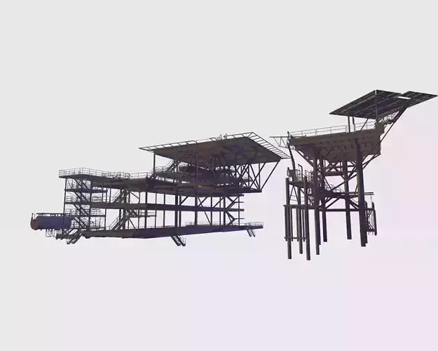 Platform pack 3d model