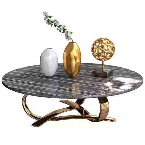 Coffee tables Decorative sets 4 3D model