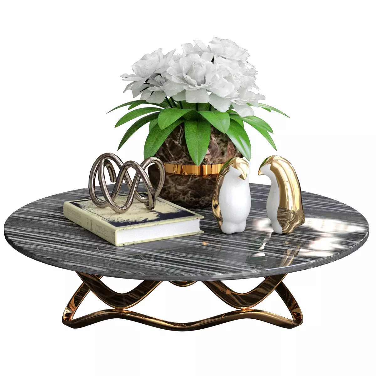 Coffee tables Decorative sets 6 3D model_0