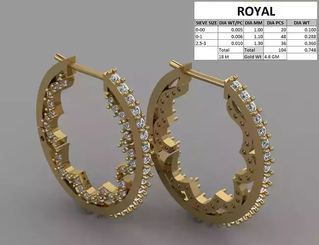 Hanging Luxury diamond earing 