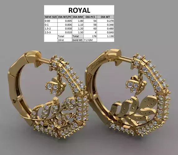 hanging luxury earing 