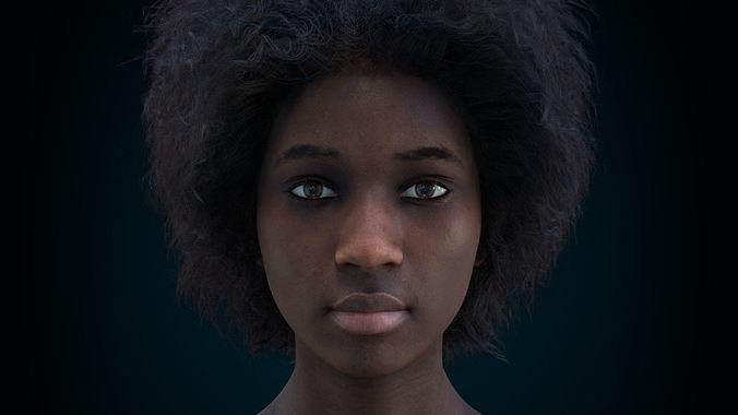 Cinematic Female 002 Low-poly 3D model