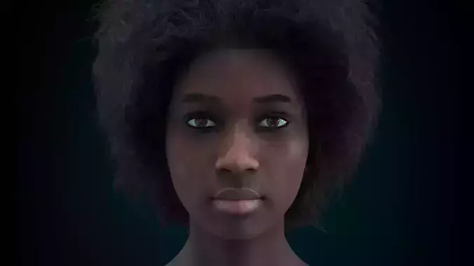 Cinematic Female 002 Low-poly 3D model