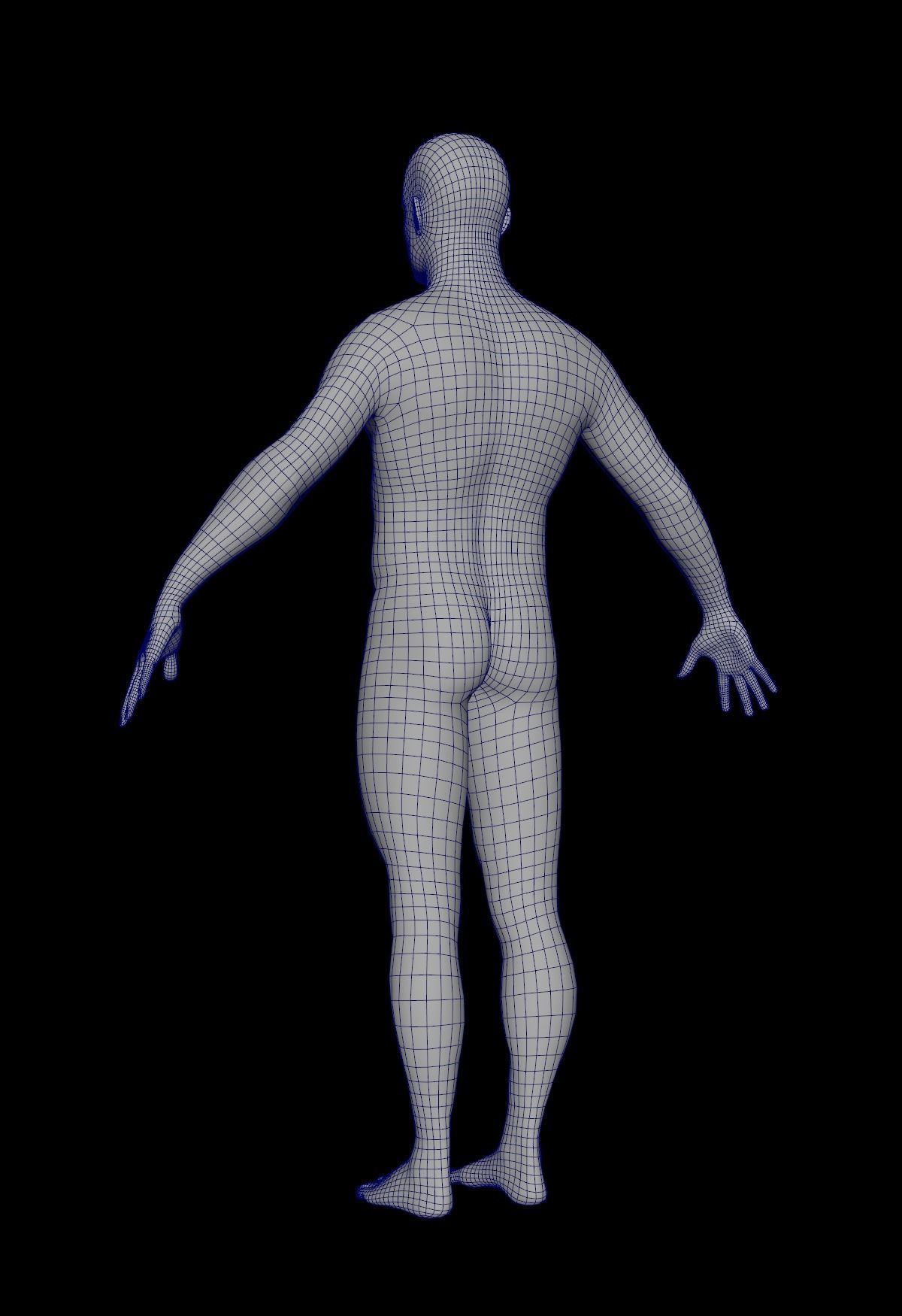 Cinematic Male 001 Low-poly 3D model_16