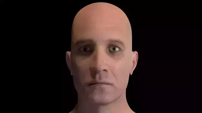 Cinematic Male 001 Low-poly 3D model