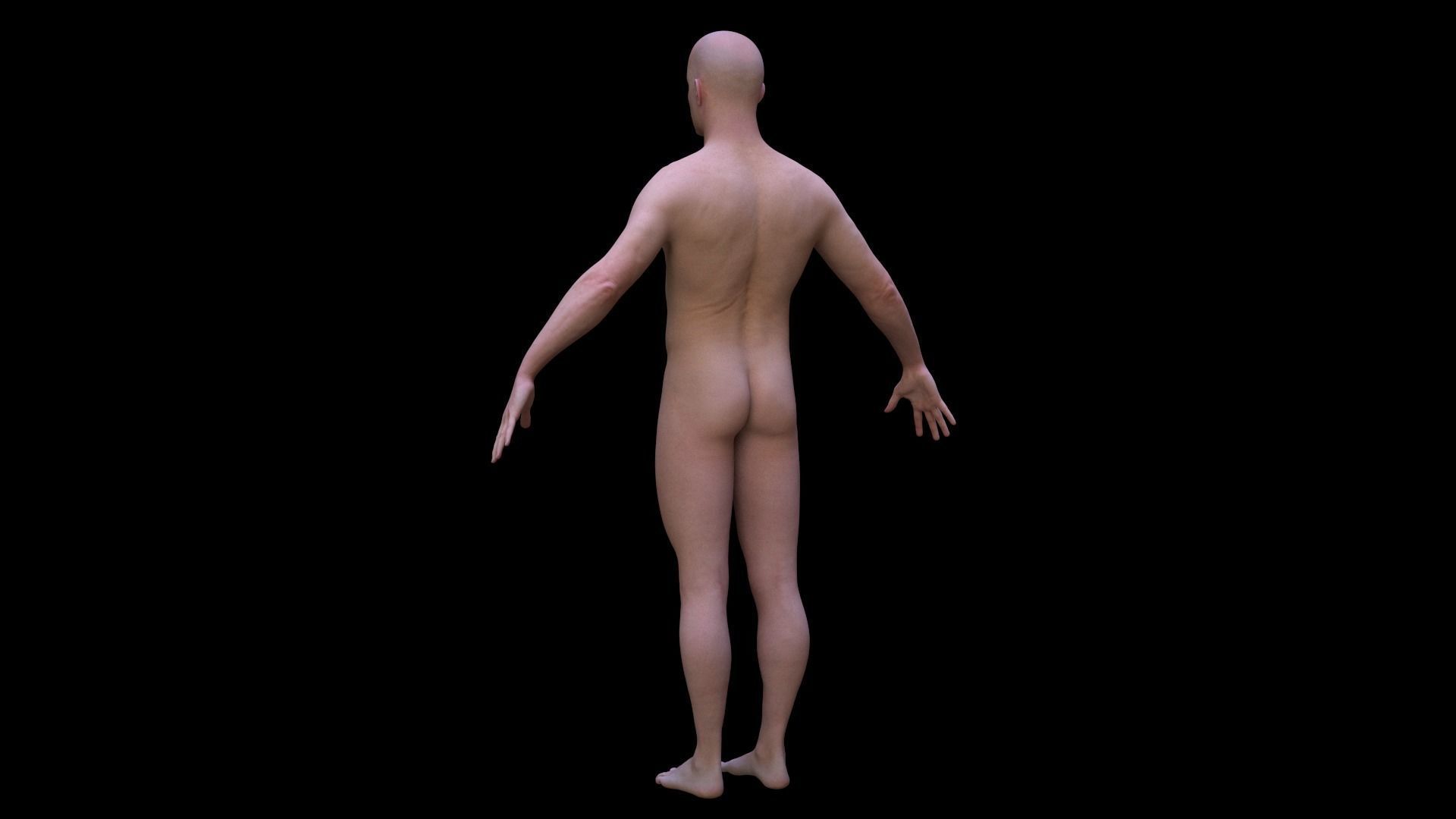 Cinematic Male 001 Low-poly 3D model_8