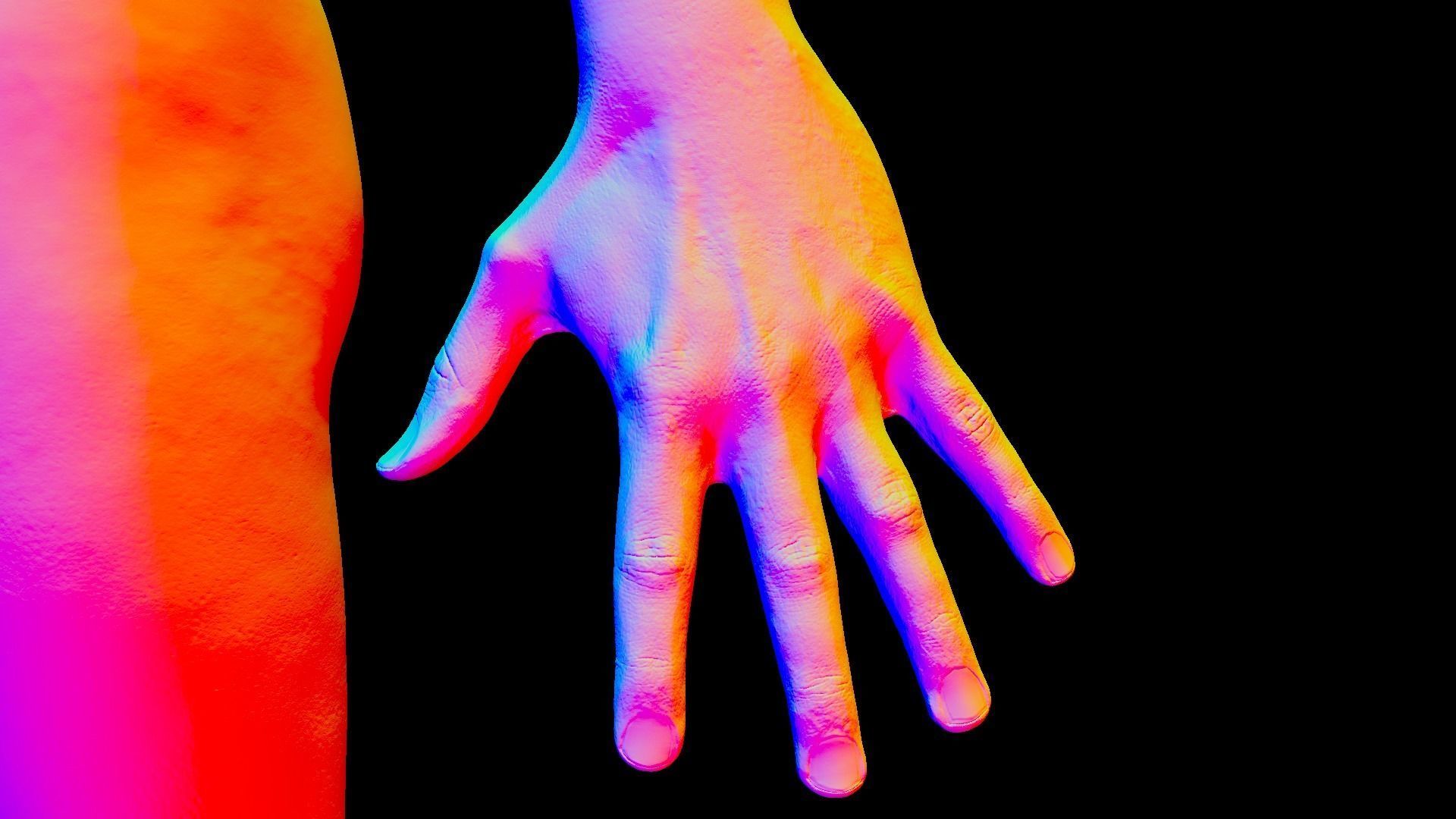 Cinematic Male 001 Low-poly 3D model_5