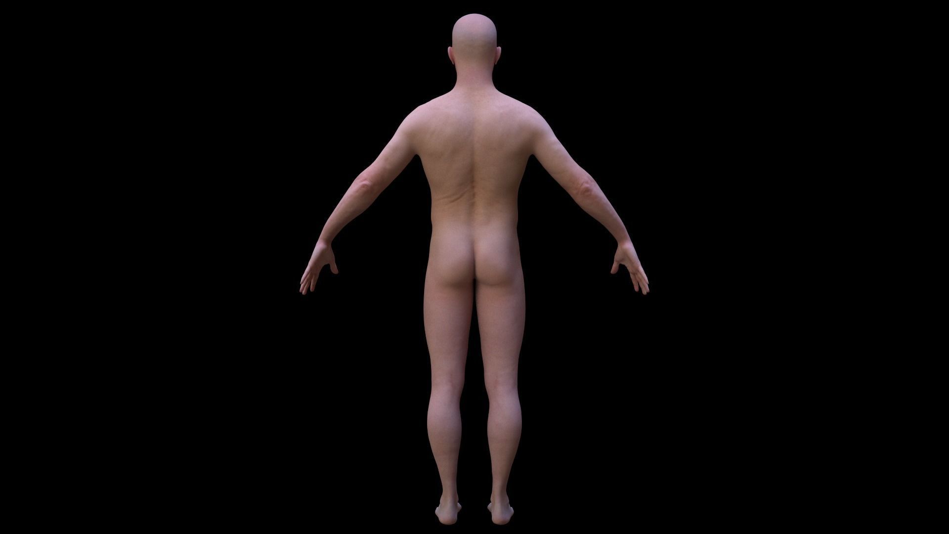 Cinematic Male 001 Low-poly 3D model_9