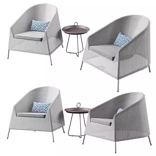 Cane Line Kingston Lounge chair set