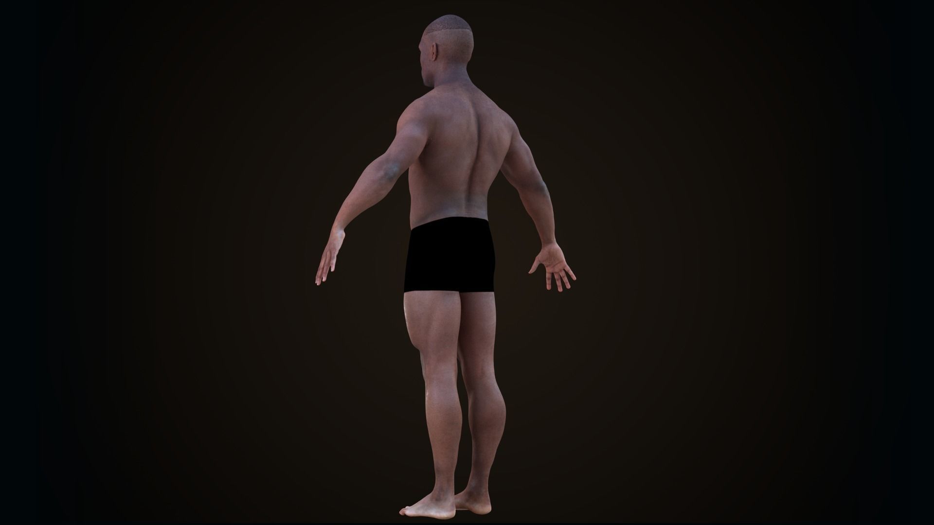Cinematic Male 002 Low-poly 3D model_8
