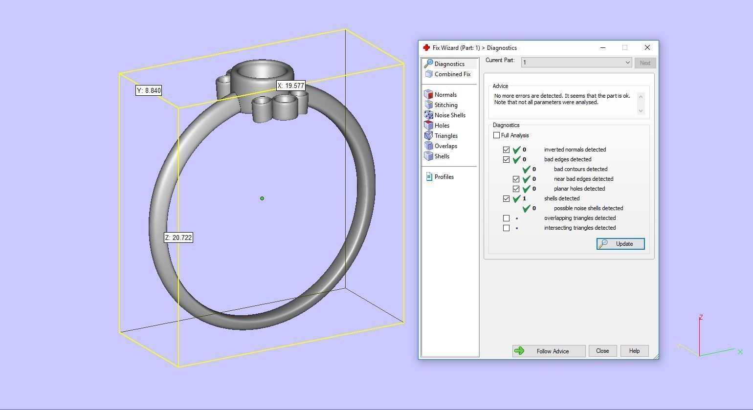Round Diamond Ring in Bezel Setting Flower Shaped Cluster 3D print model_6