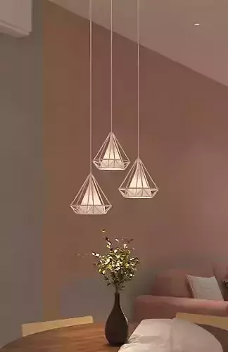 White pendant light