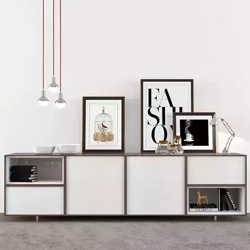 Moderno Muebles Auxiliares 3D model