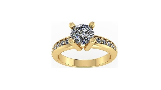 RING DIAMOND HIGH-GRADE 3D print model