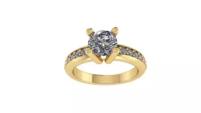 RING DIAMOND HIGH-GRADE 3D print model