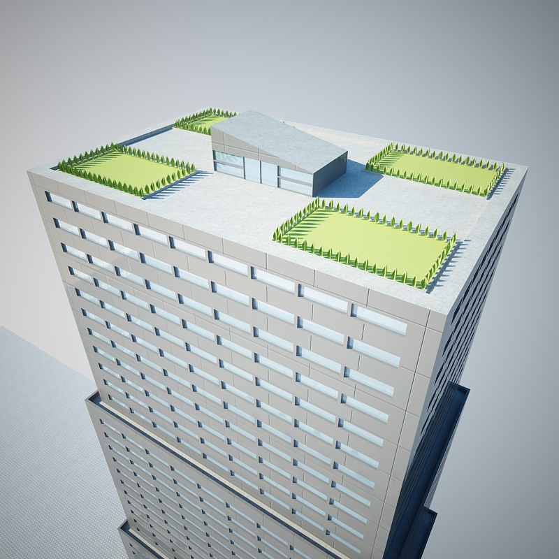 low poly building 20470 3D model_8