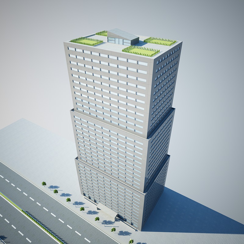 low poly building 20470 3D model_7