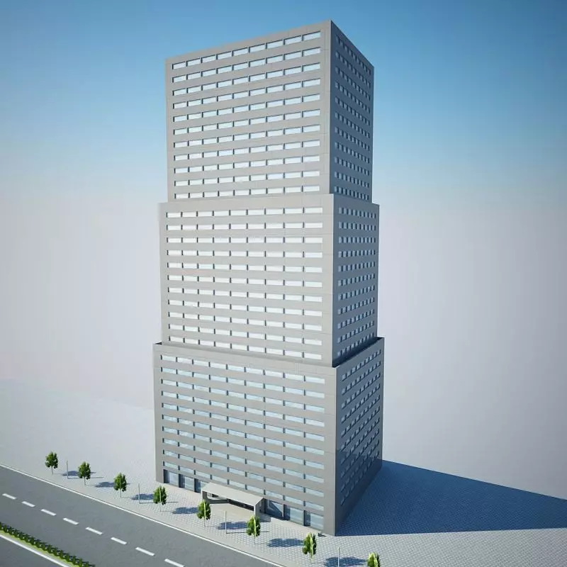 low poly building 20470 3D model_0