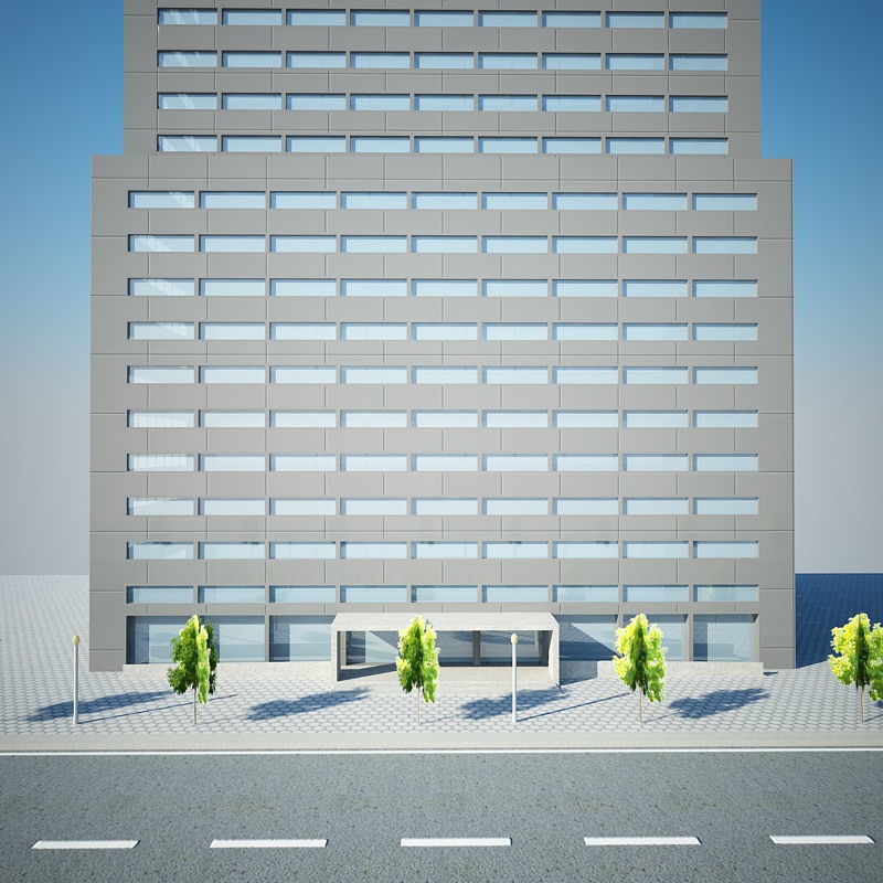 low poly building 20470 3D model_10
