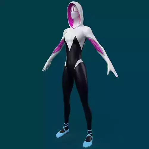 SpiderGwen woman in spider suit